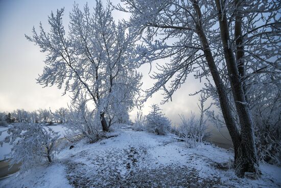 Subzero temperatures in Krasnoyarsk Territory
