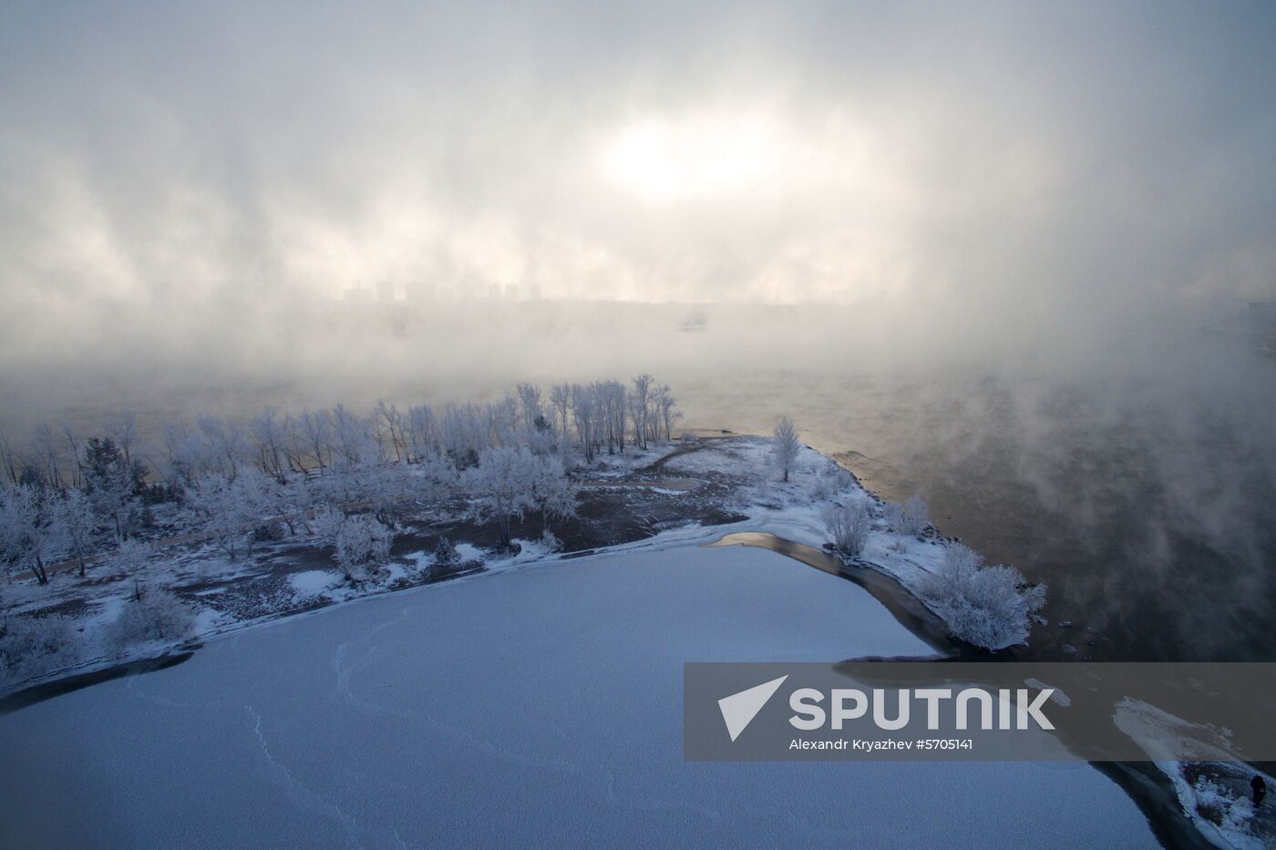 Subzero temperatures in Krasnoyarsk Territory