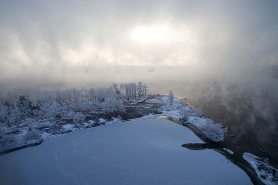 Subzero temperatures in Krasnoyarsk Territory