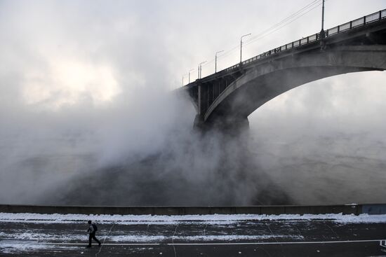 Subzero temperatures in Krasnoyarsk Territory