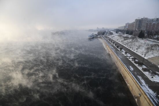 Subzero temperatures in Krasnoyarsk Territory