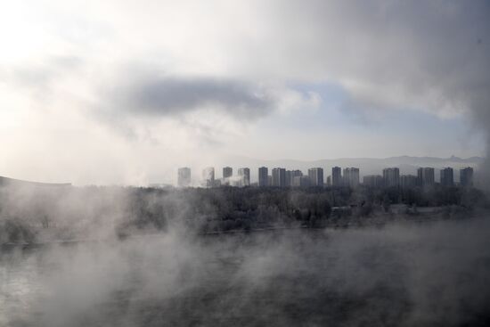 Subzero temperatures in Krasnoyarsk Territory