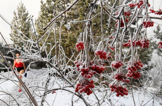 Subzero temperatures in Krasnoyarsk Territory