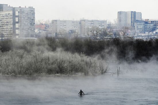 Subzero temperatures in Krasnoyarsk Territory
