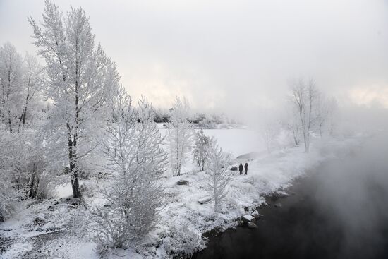 Subzero temperatures in Krasnoyarsk Territory