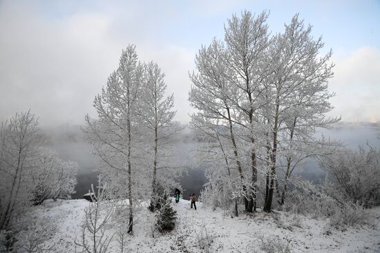 Subzero temperatures in Krasnoyarsk Territory