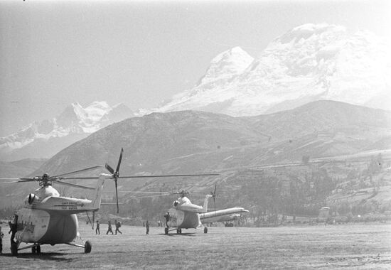 Soviet aide to Peru after May 31, 1970 earthquake
