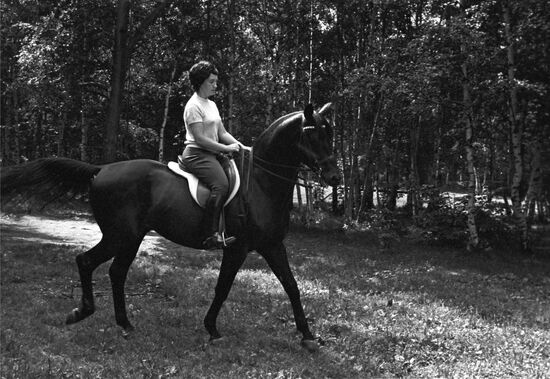World champion in dressage Yelena Petushkova