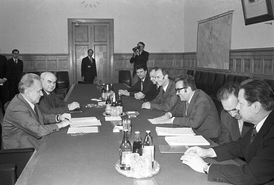 Delegation of People's Republic of Bulgaria on visit to USSR