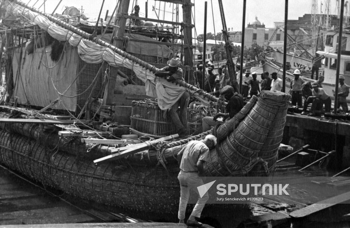 Thor Heyerdahl's expedition on Ra II boat