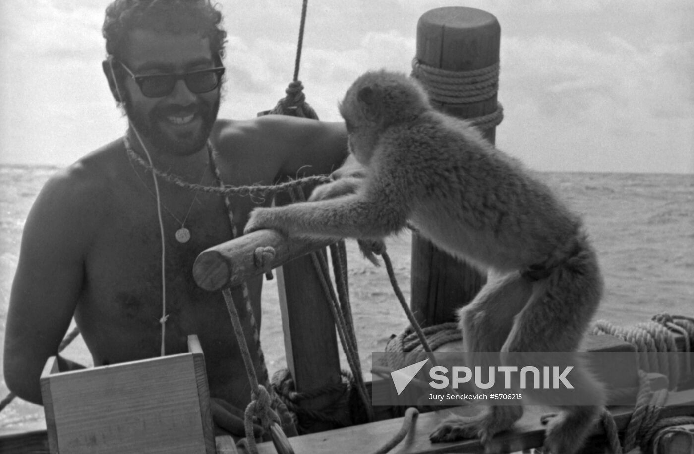 Thor Heyerdahl's expedition on Ra II boat