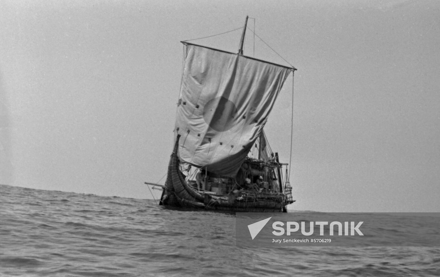 Thor Heyerdahl's expedition on Ra II boat