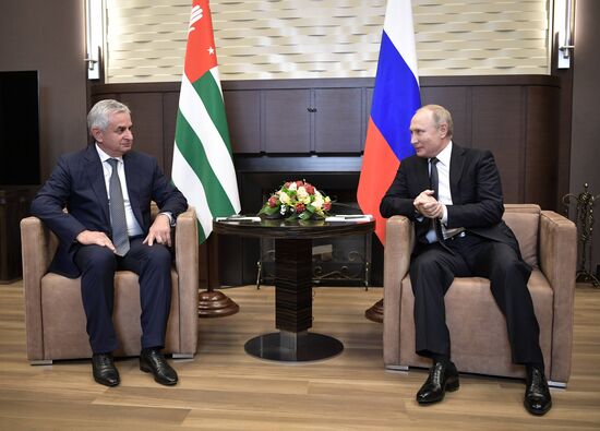 President Putin meets with President of Abkhazia Raul Khajimba