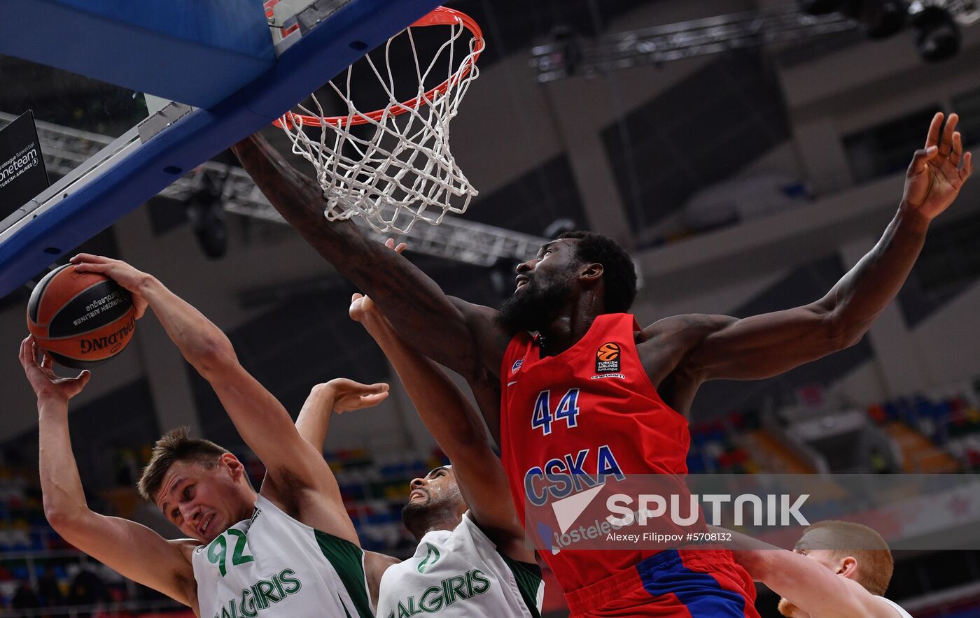 Russia Basketball Euroleague CSKA - Zalgiris