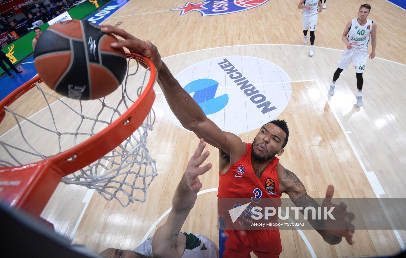 Russia Basketball Euroleague CSKA - Zalgiris