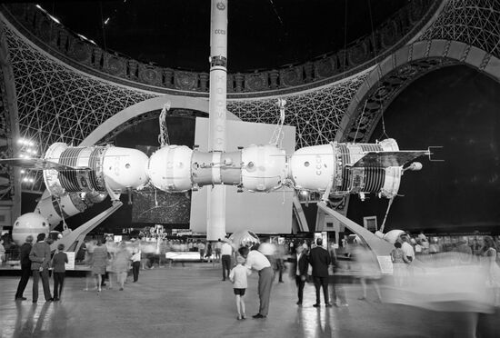 Orbital manned space station at VDNKh