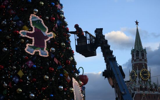 Russia New Year Tree