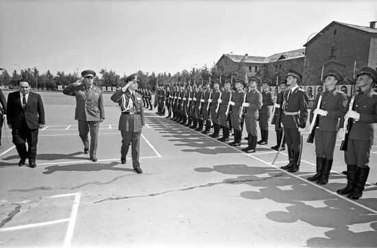 Iranian Minister of War on visit to USSR