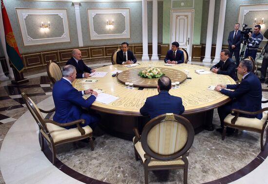 Prime Minister Dmitry Medvedev at Eurasian Intergovernmental Council in Minsk