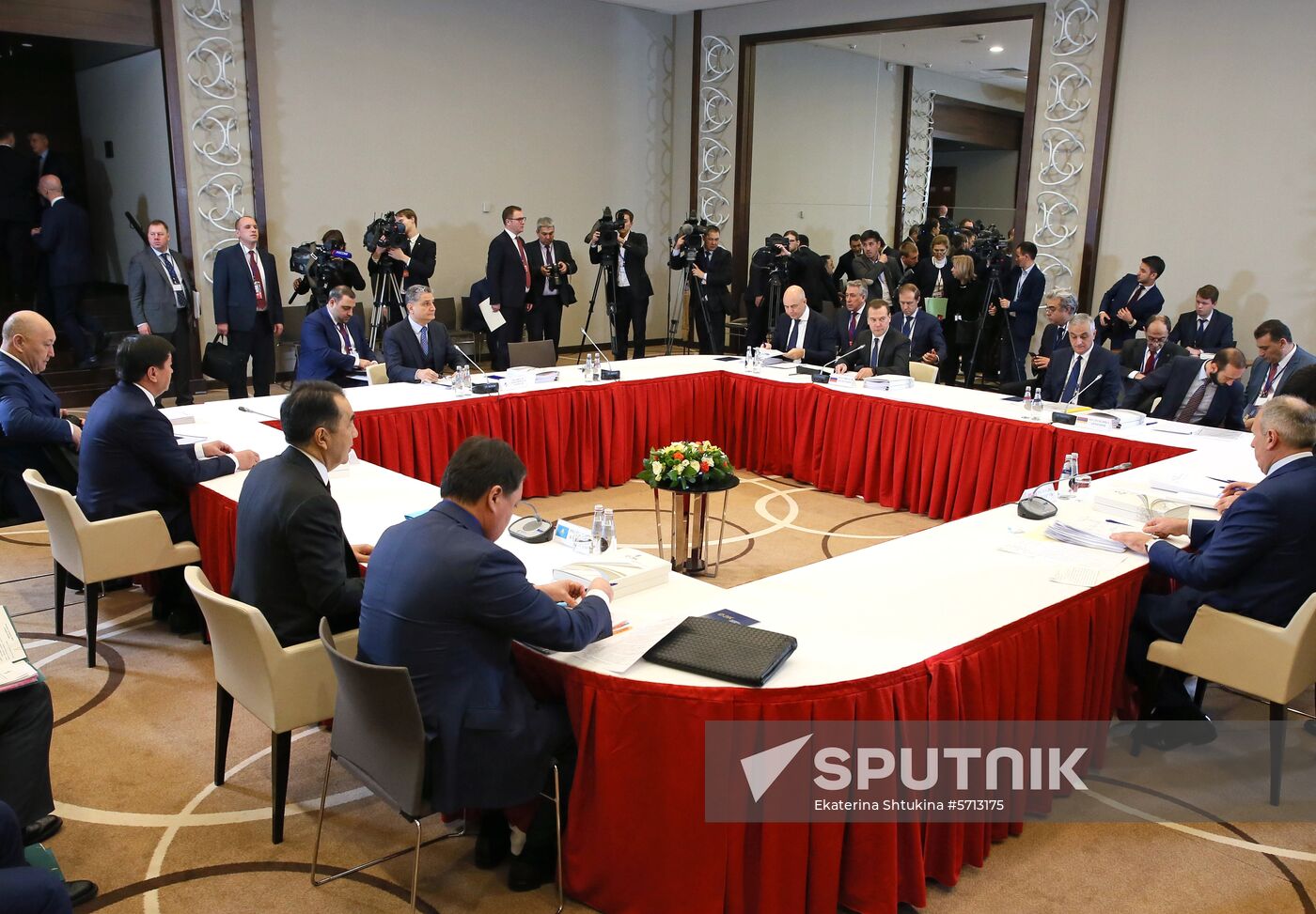 Prime Minister Dmitry Medvedev at Eurasian Intergovernmental Council in Minsk