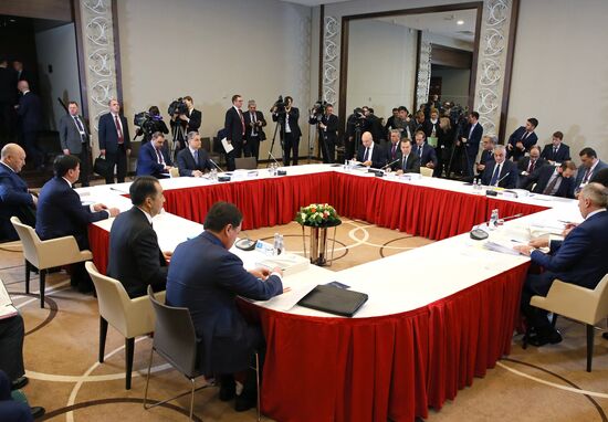 Prime Minister Dmitry Medvedev at Eurasian Intergovernmental Council in Minsk