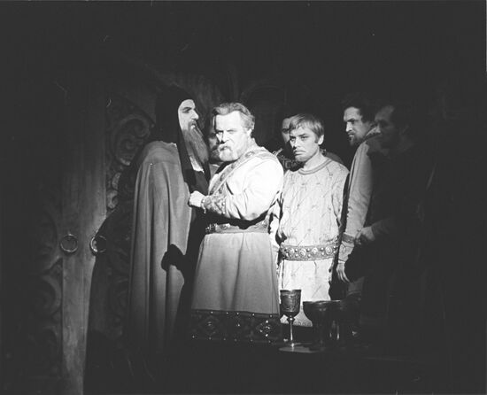 Scene from stage play 'Tsar Fyodor Ioannovich'
