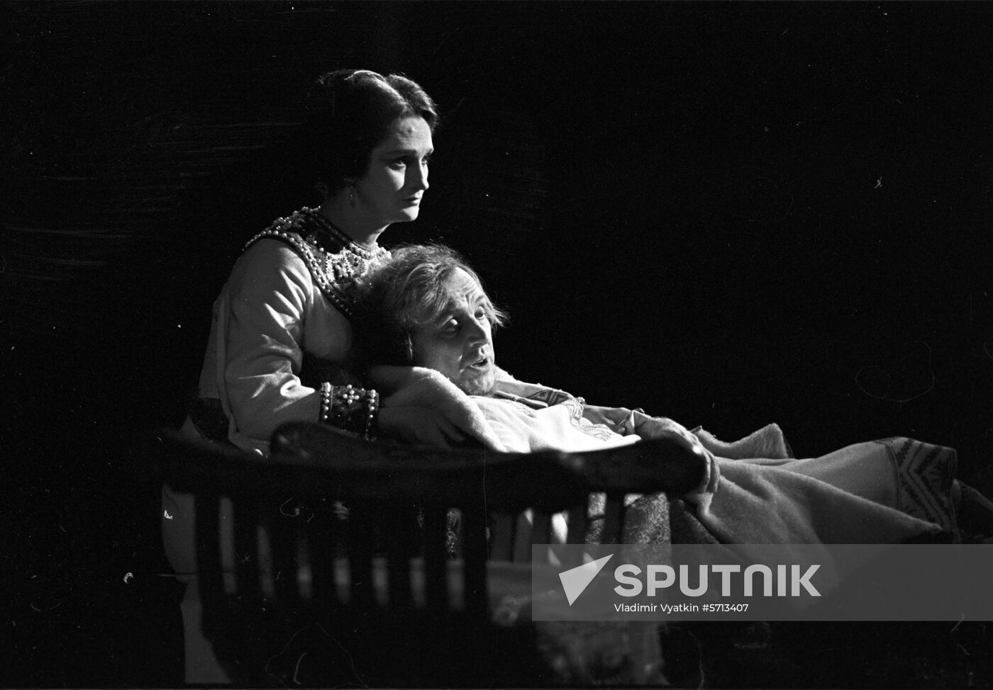 Scene from stage play 'Tsar Fyodor Ioannovich'