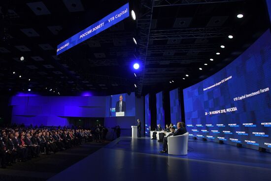 President Vladimir Putin attends VTB Capital Russia Calling Investment Forum