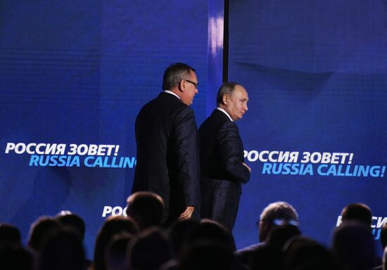 President Vladimir Putin attends VTB Capital Russia Calling Investment Forum