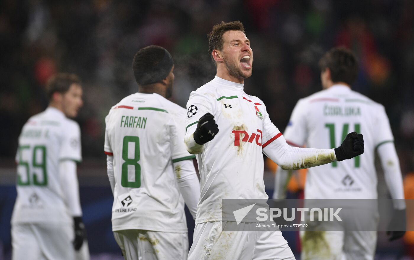 Russia Soccer Champions League Lokomotiv - Galatasaray