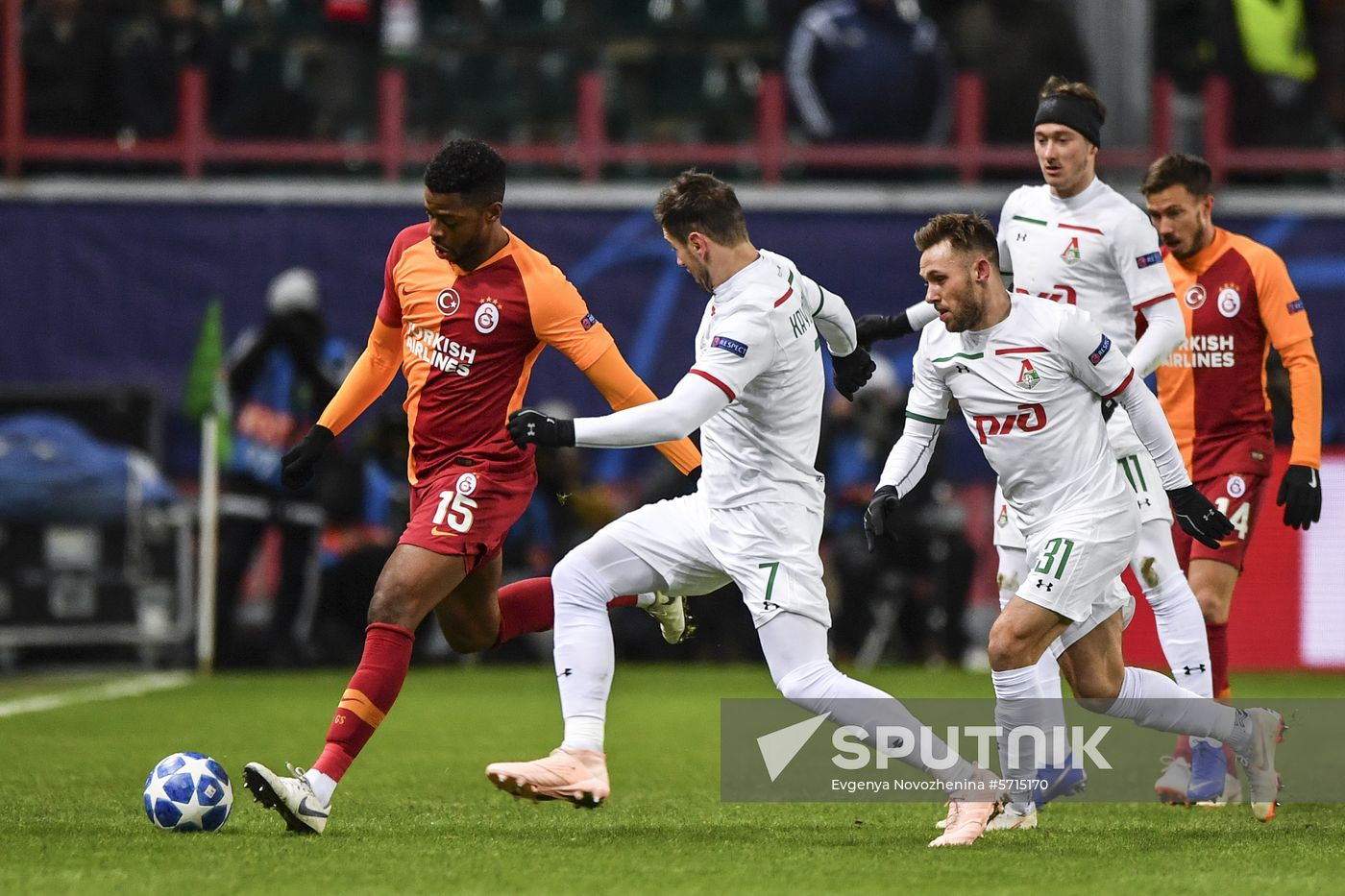 Russia Soccer Champions League Lokomotiv - Galatasaray