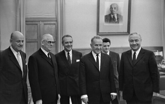 Alexei Kosygin meets with Hans Leussink