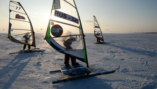 Russia Winter Windsurfing
