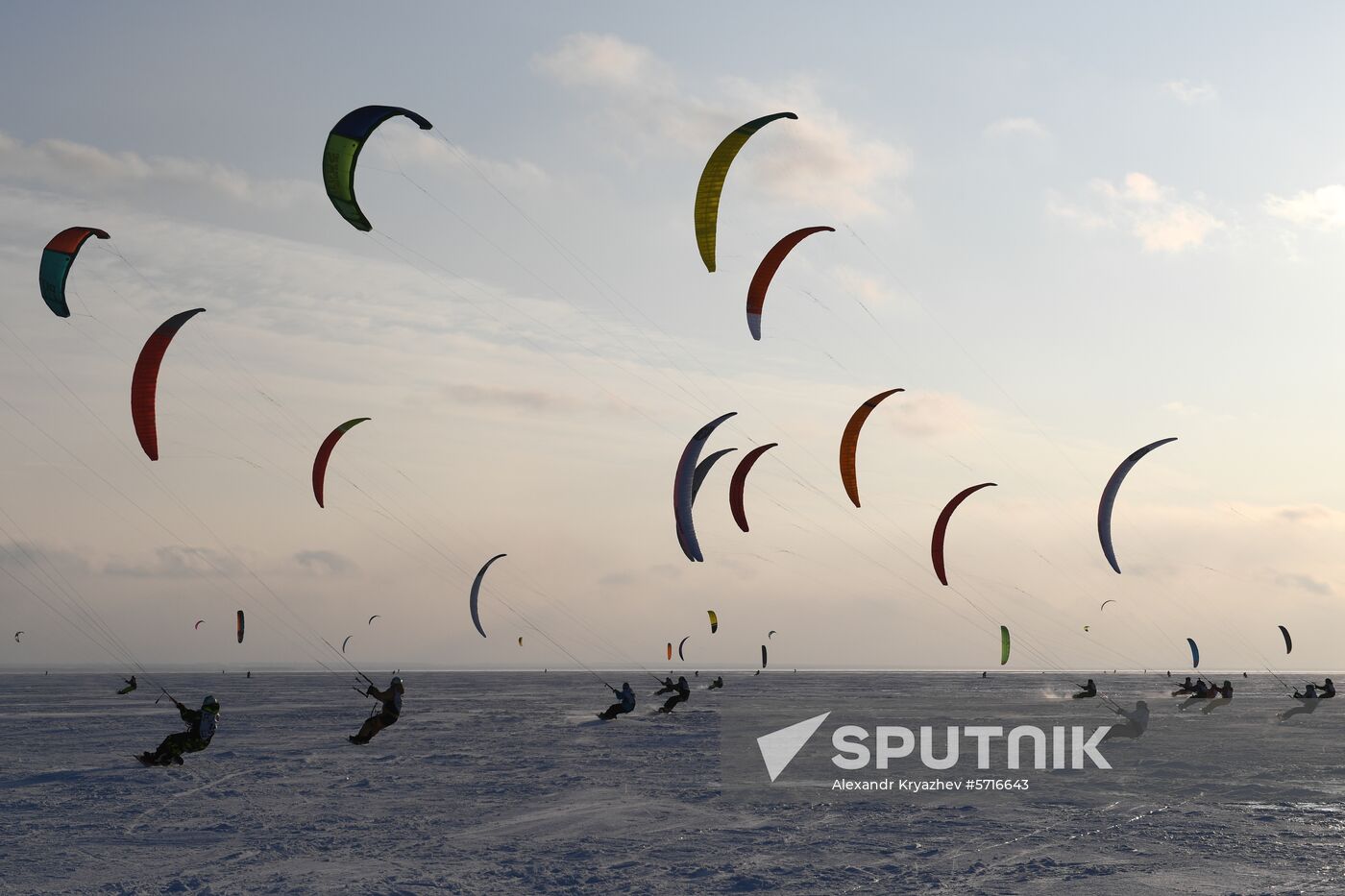 Russia Winter Windsurfing