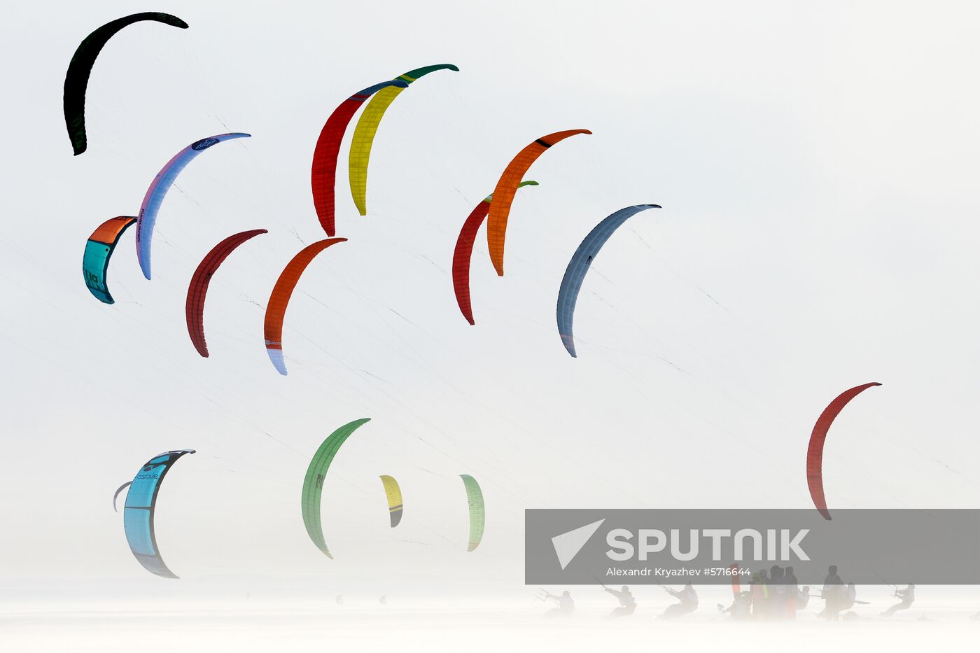 Russia Winter Windsurfing