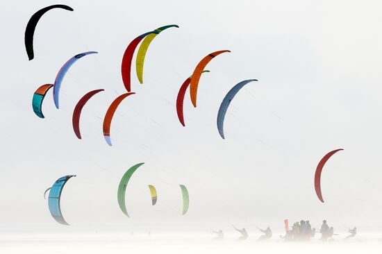 Russia Winter Windsurfing