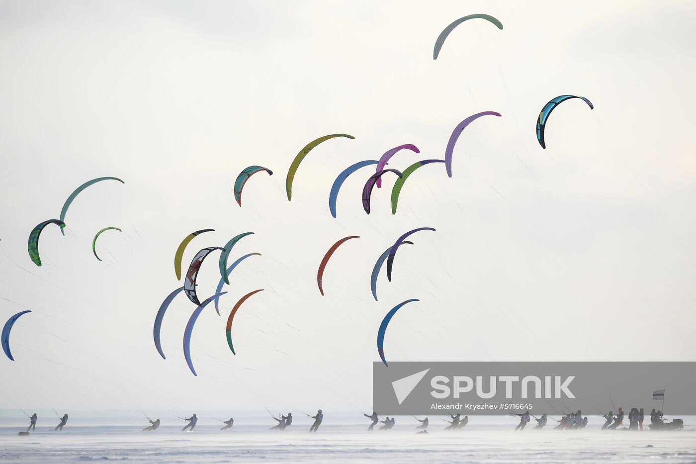 Russia Winter Windsurfing