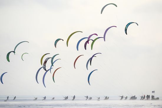 Russia Winter Windsurfing