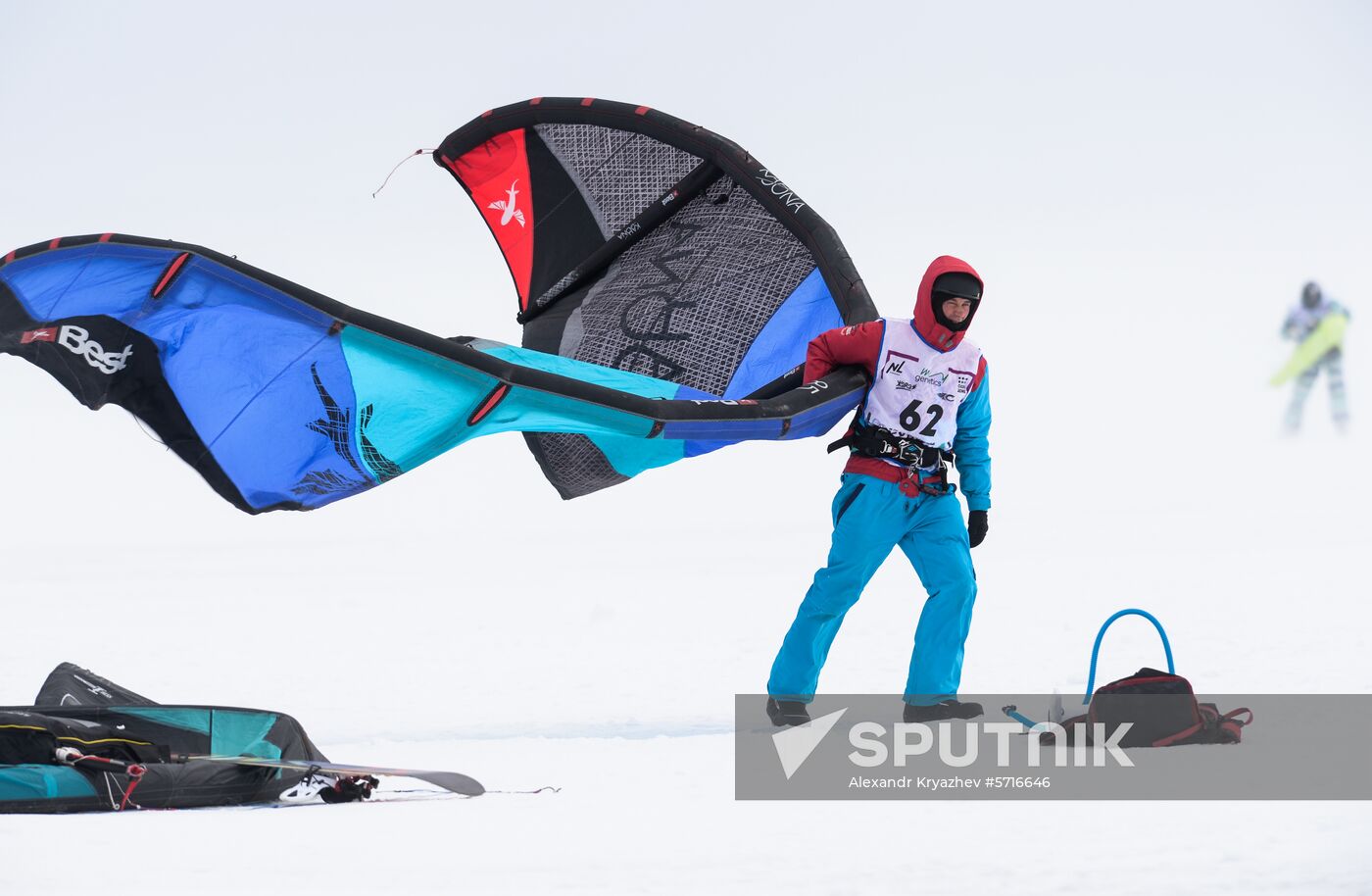 Russia Winter Windsurfing