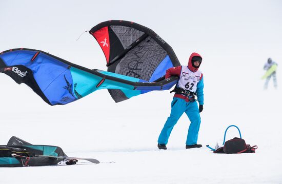 Russia Winter Windsurfing