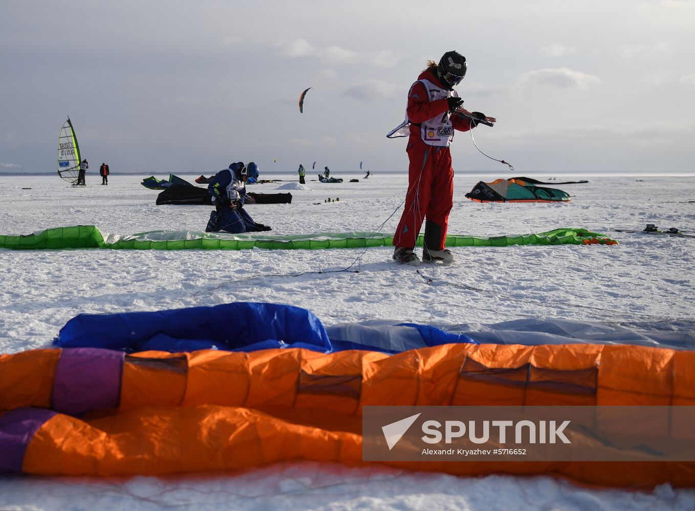 Russia Winter Windsurfing