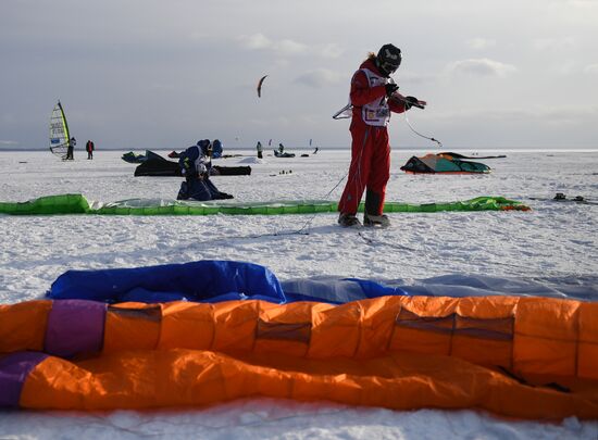 Russia Winter Windsurfing