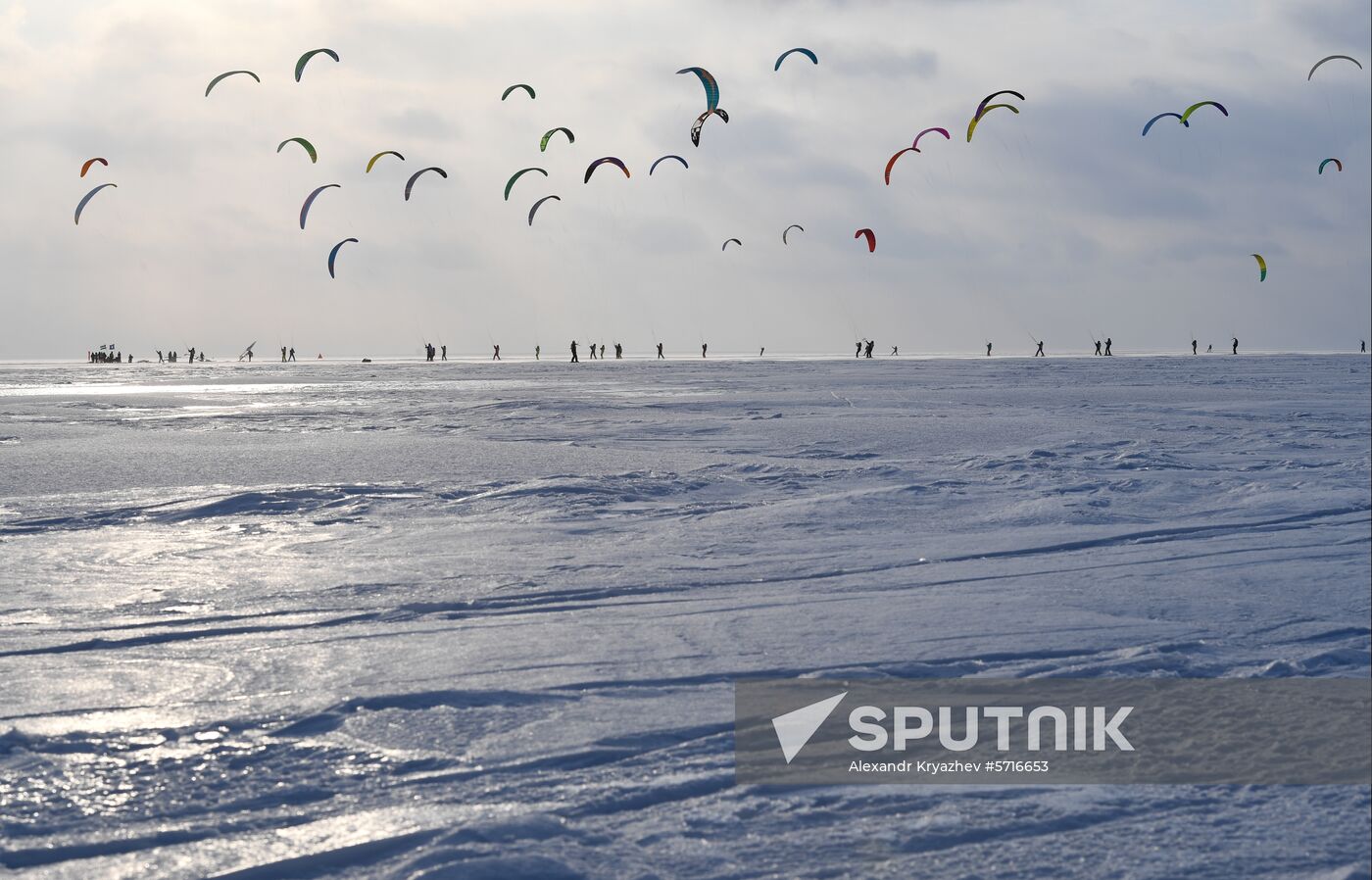 Russia Winter Windsurfing
