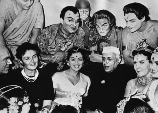 Prime Minister of India Jawaharlal Nehru in Moscow