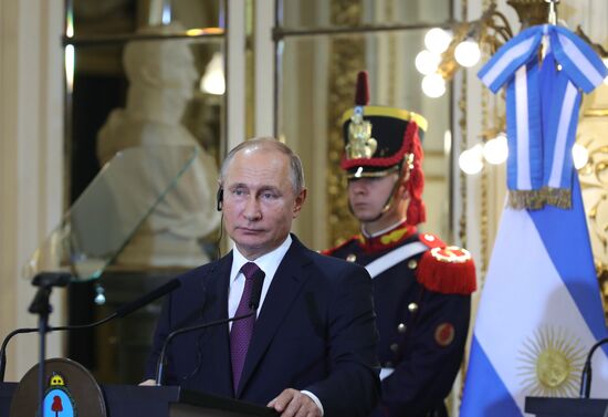 President Vladimir Putin's visit to Argentina. Day two