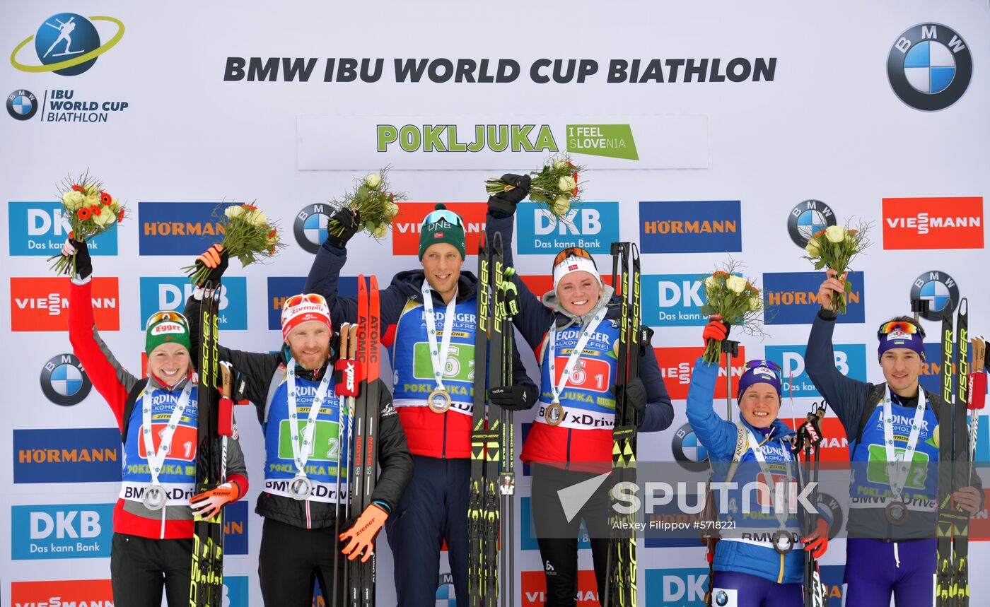 Slovenia Biathlon World Cup Single Mixed Relay