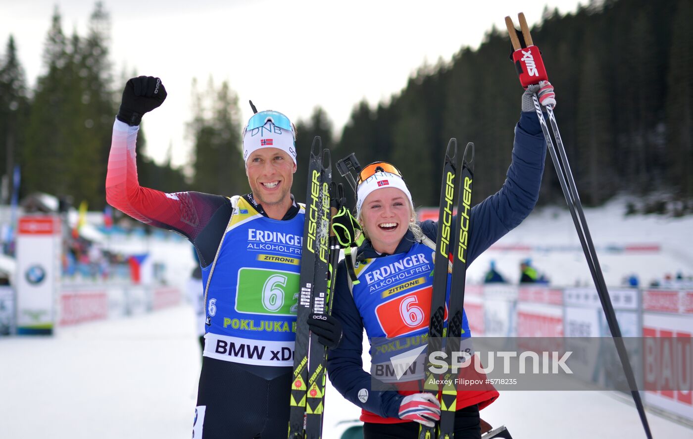 Slovenia Biathlon World Cup Single Mixed Relay