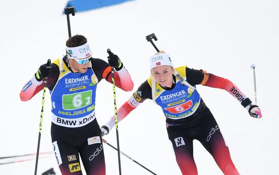 Slovenia Biathlon World Cup Single Mixed Relay