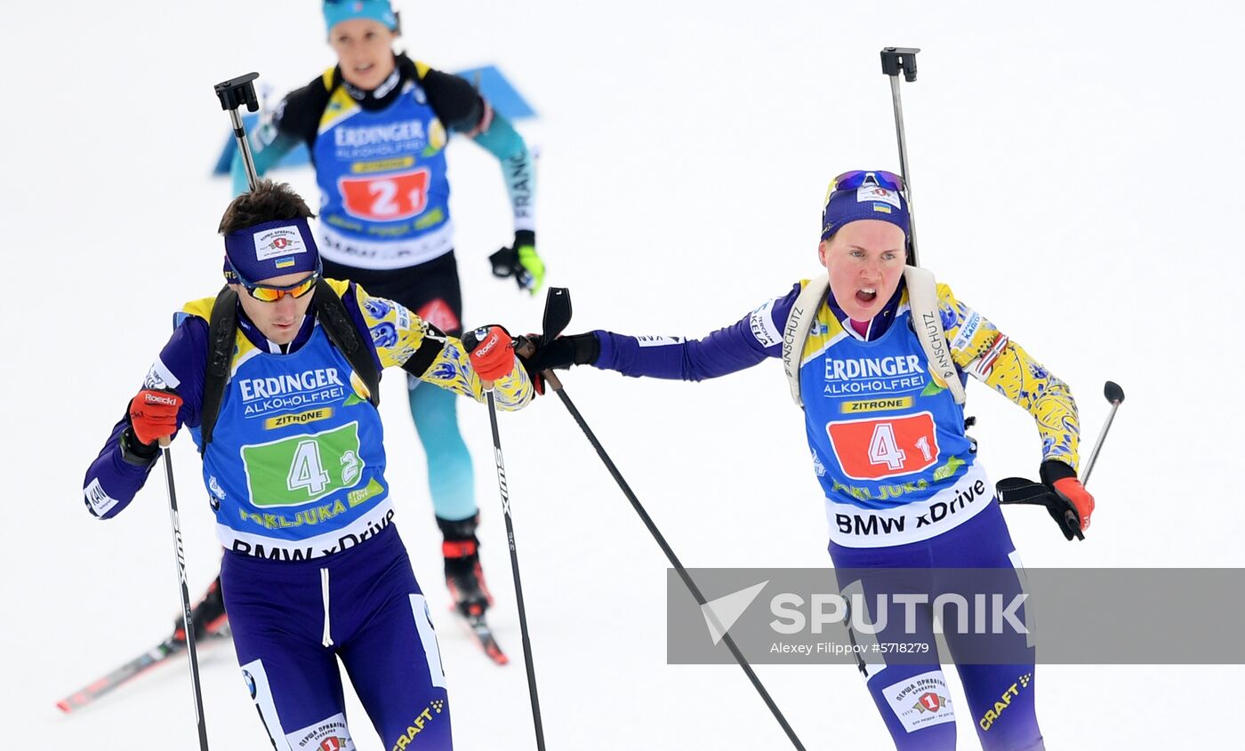 Slovenia Biathlon World Cup Single Mixed Relay