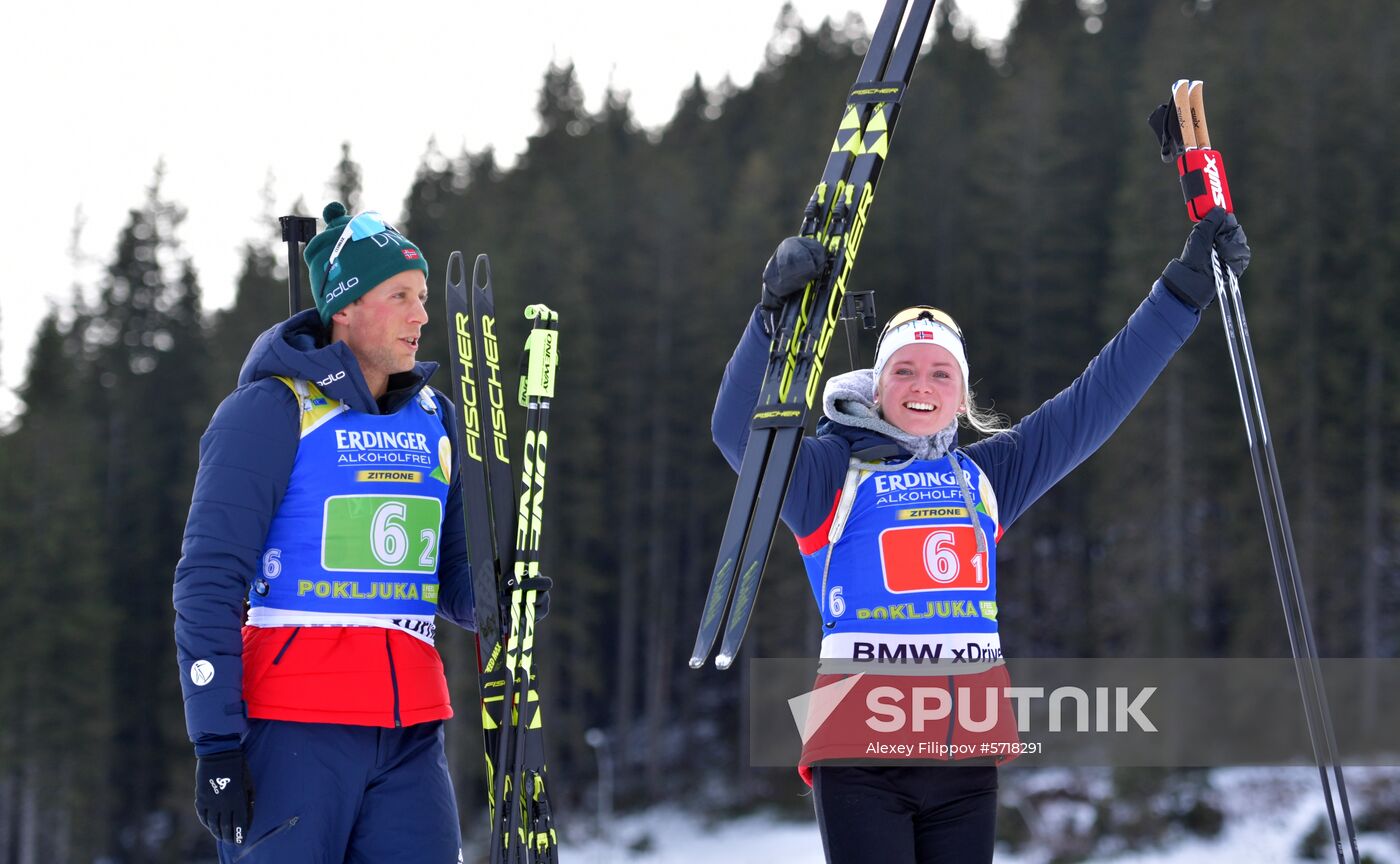Slovenia Biathlon World Cup Single Mixed Relay